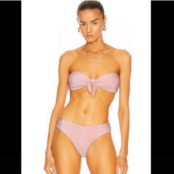 Glitter Baby Pink Katrine Bikini Top & Jules Bottom SET